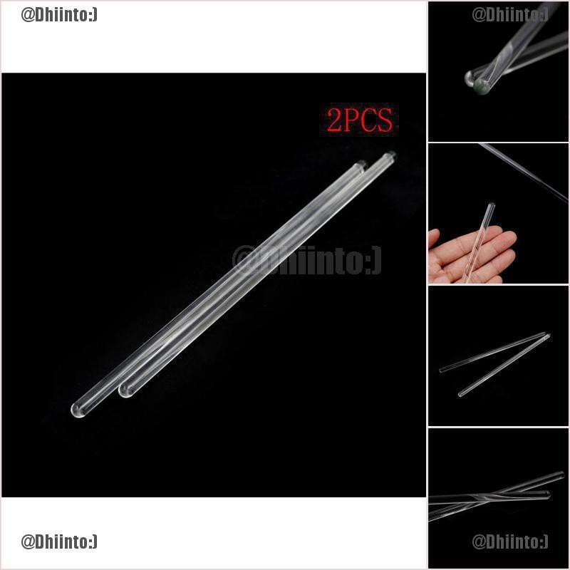 TDST 2Pcs Lab Use Stir Glass Stirring Rod Laboratory Tool 6 200Mm