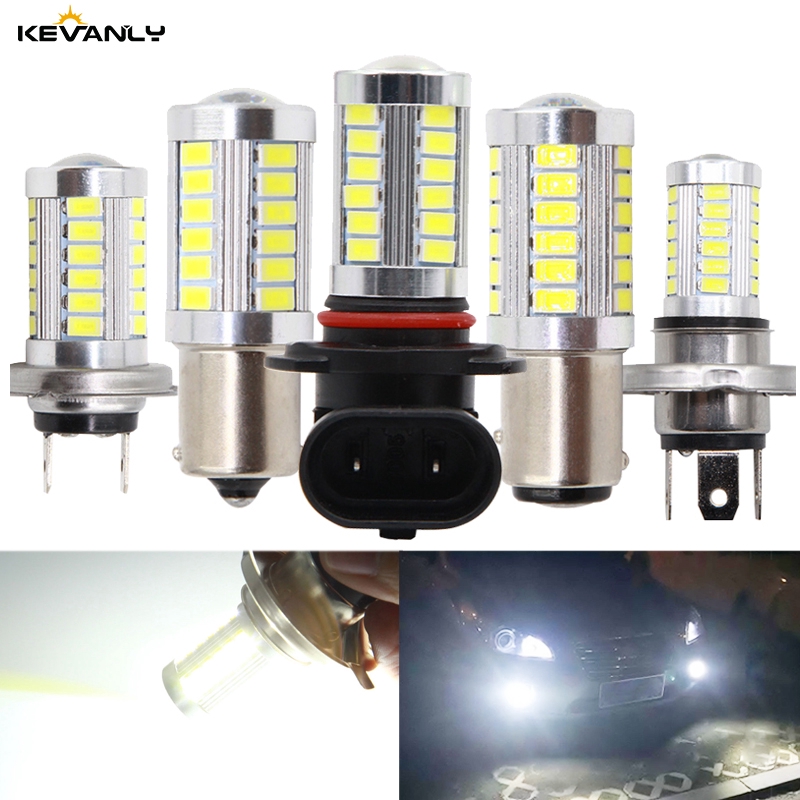 1PCS Car H4 H7 LED H8 H11 Led 9005 Hb3 9006 Hb4 P13w H16 5630 33SMD Fog