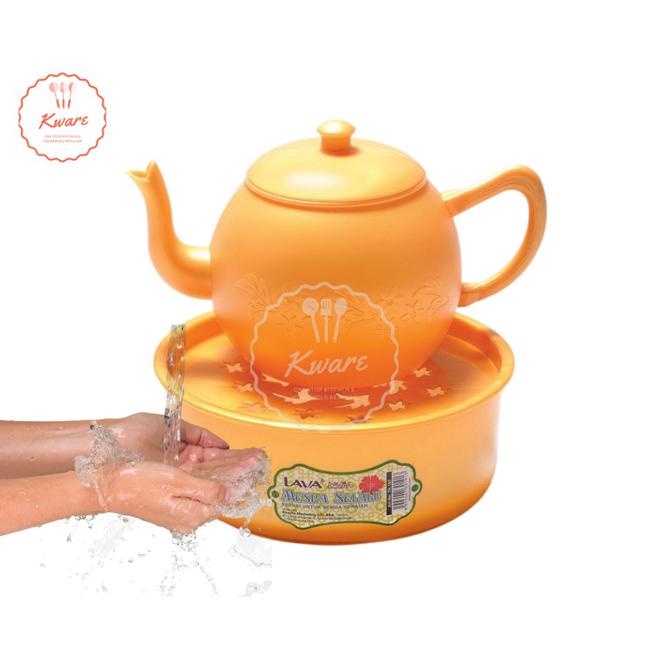 LAVA Brand Hand Washing Pot 1 Set Teko Cuci Tangan Plastik Kendi