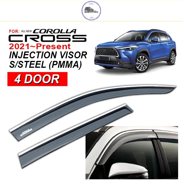 Toyota Corolla Cross OEM Injection Door Visor Sun Visor With Stainless