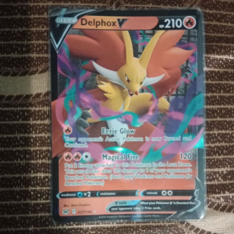 Pokemon TGC Card Delphox V Ultra Rare Shopee Malaysia