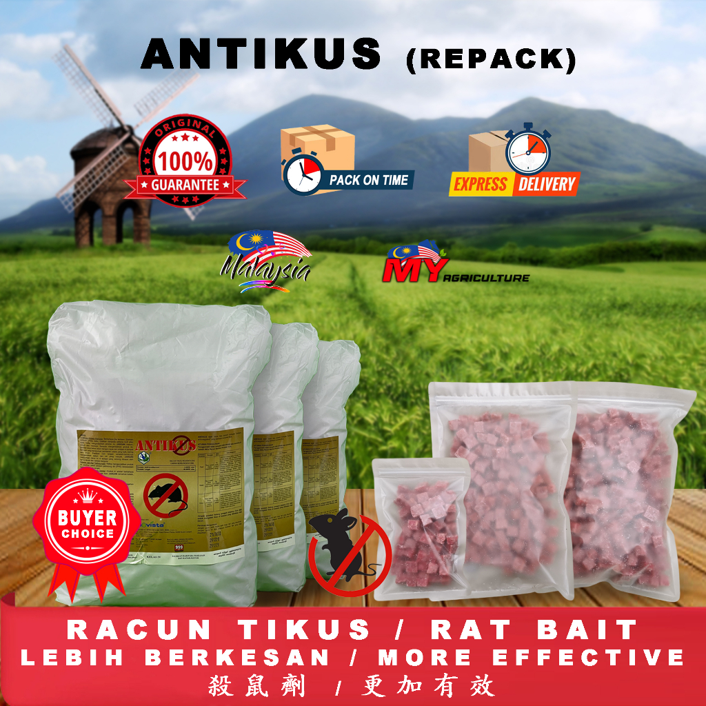 REPACK 500G BIOVISTA ANTIKUS RACUN TIKUS RODENTICIDE MY AGRICULTURE