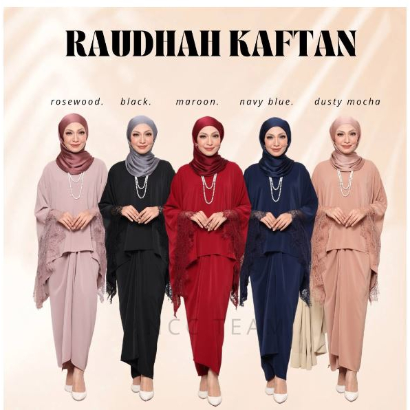 Kaftan Pario Lace Kurung Hari Raya Shopee Malaysia