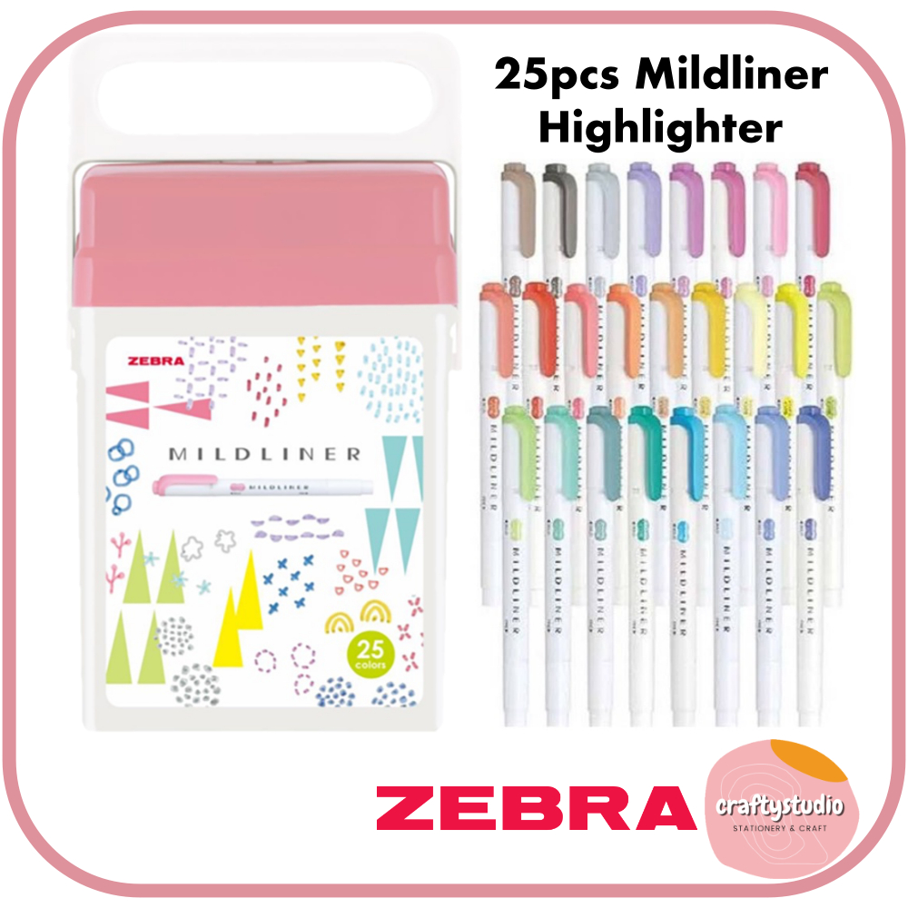 Limited Edition Pcs Zebra Mildliner Highlighter Pen Double Sided