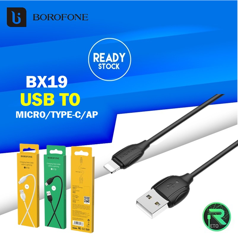 Borofone BX19 2 4A Fast Charging Data Cable For USB To AP Type C