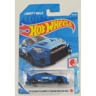 HOT WHEELS NISSAN SKYLINE R35 LBWK BLUE HOT WHEELS NISSAN GTR LBWK