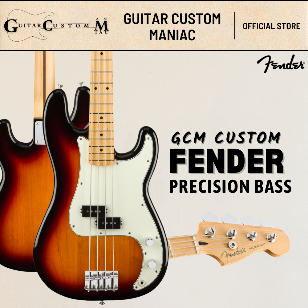 Preorder Gcm Custom Made Fender Player Series Precision Bass Guitar