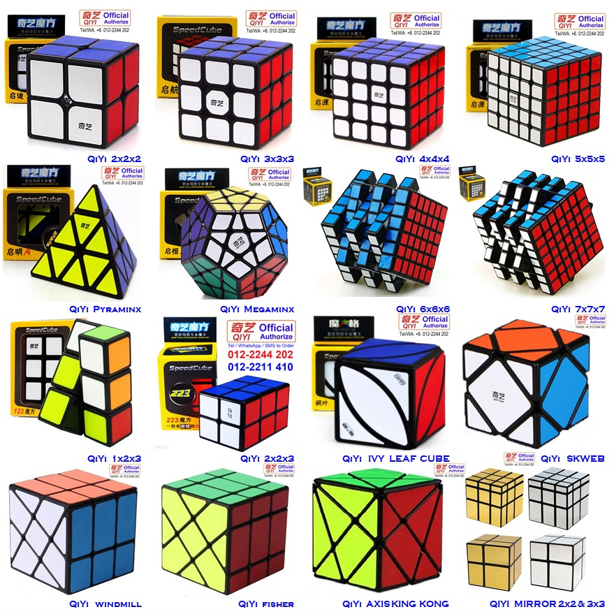 Alv M Sia Qiyi X X X X Black With Sticker Magic Rubik Cube