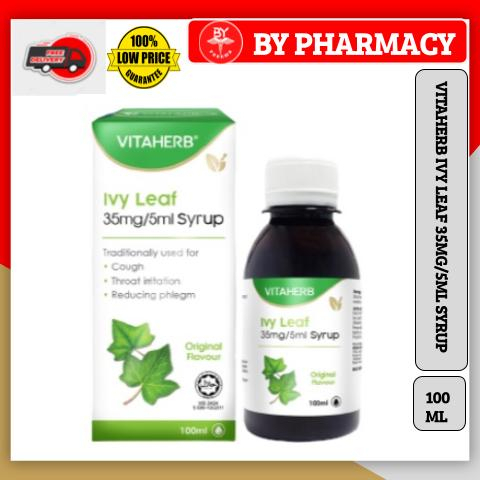 Vitaherb Ivy Leaf Syrup Original Ml For Cough Flu Shopee