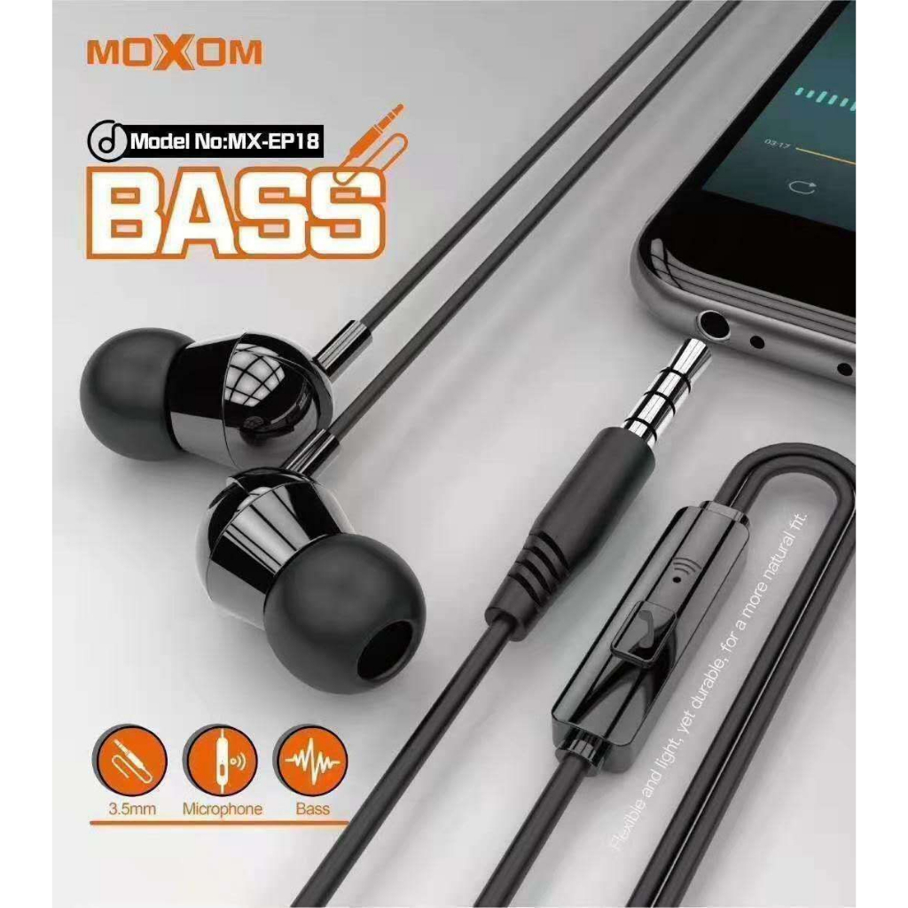 New Moxom Mx Ep Super Bass Earphone Wired In Ear