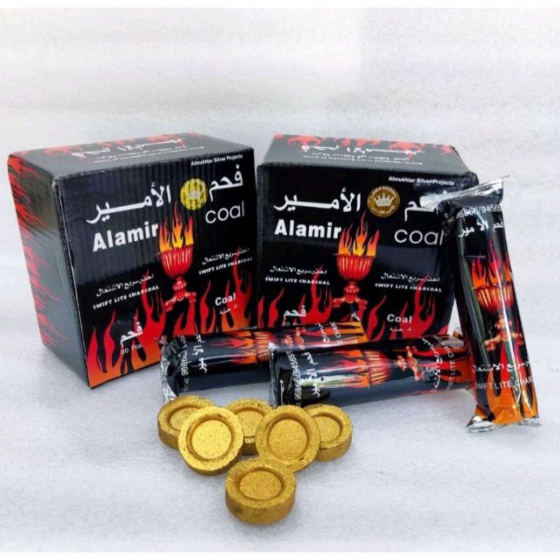 Al Amir Golden Charcoal 80 Pieces Shopee Malaysia