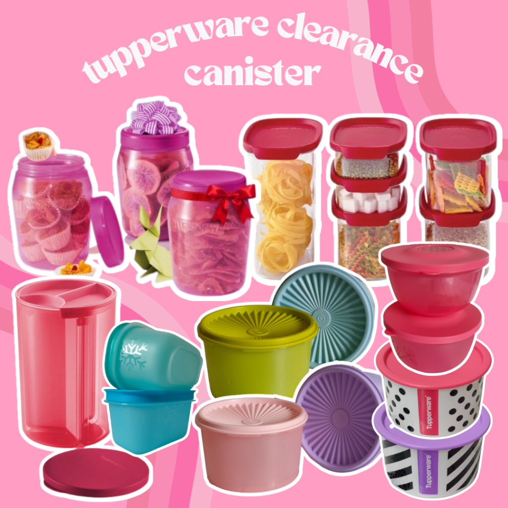 Lelong Tupperware Canister Bowl Universal Jar Ml Liter Bekas Air