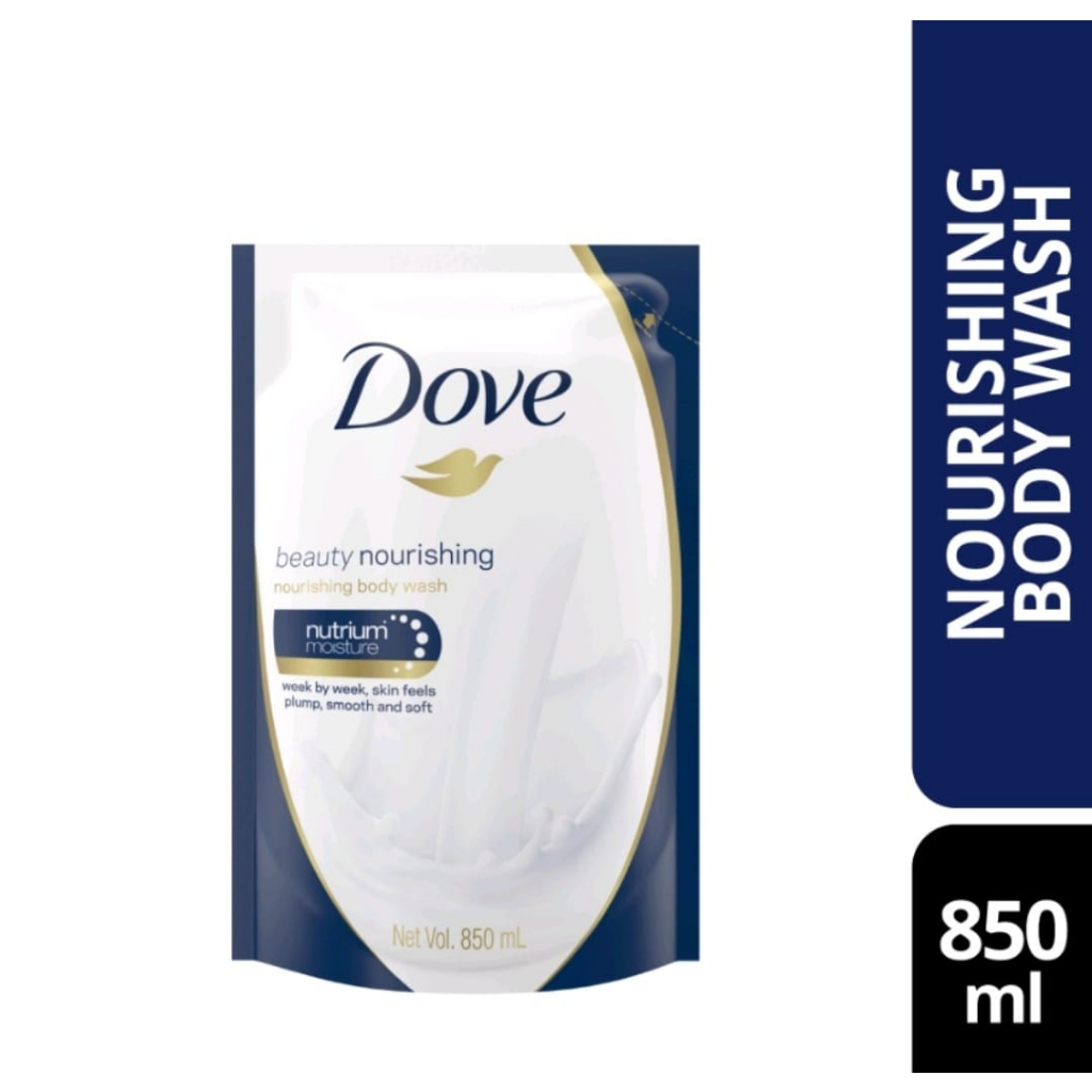 DOVE BEAUTY NOURISHING BODY WASH REFILL 850ML DOVE DEEPLY NOURISHING