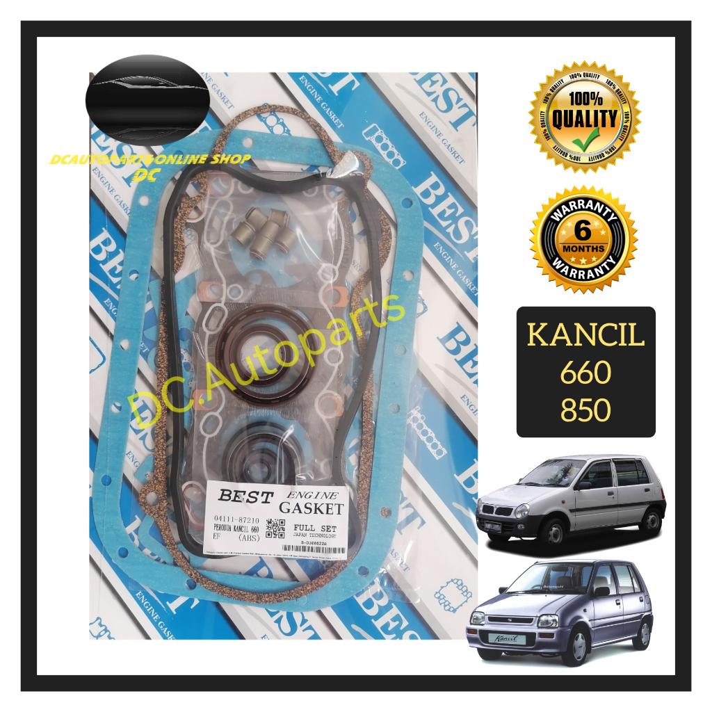 BEST GASKET PERODUA KANCIL 660 850 ENGINE HEAD TOP OR FULL OVERHAUL