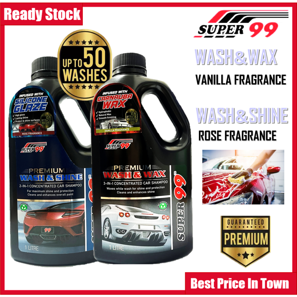 Super Car Shampoo Premium Wash Shine Wash Wax In