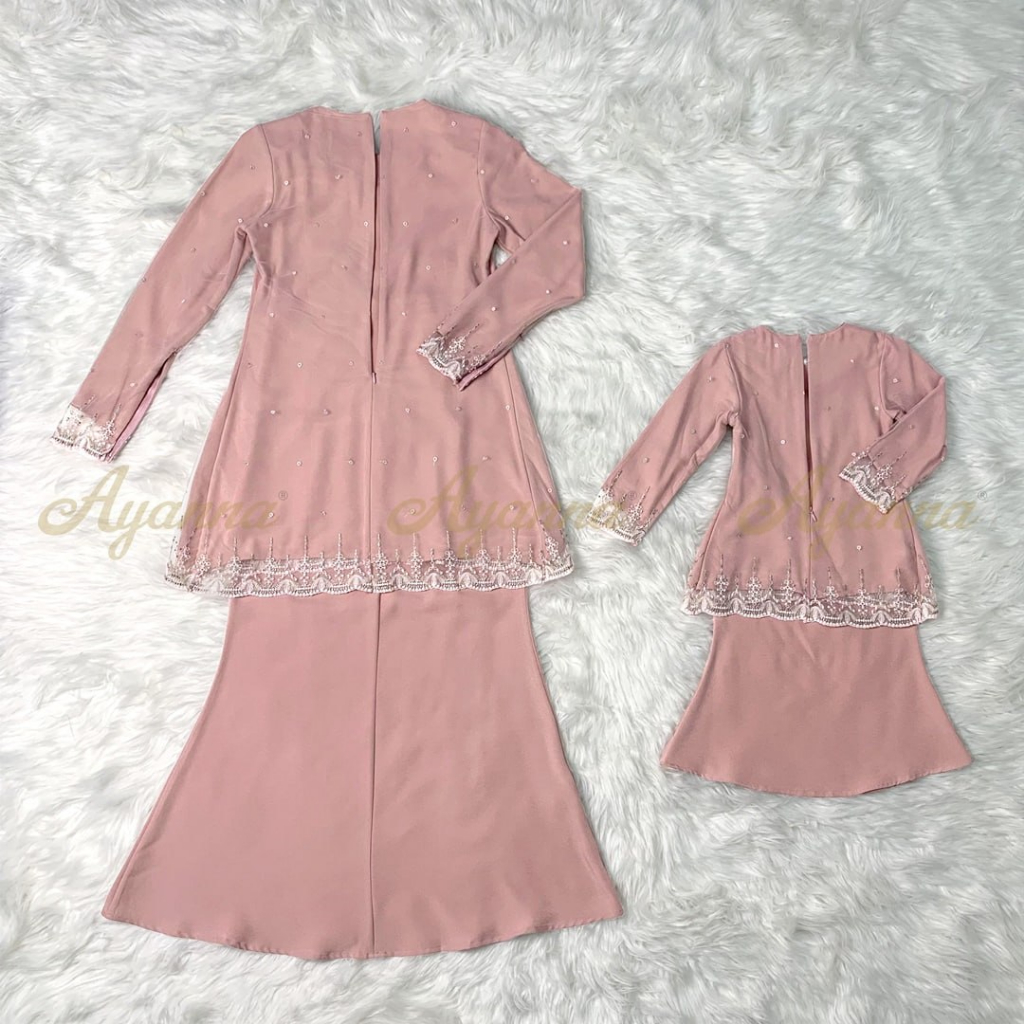 Baju Kurung Lace Sari Laura Raya Ayanna Plussize Sedondon Ibu