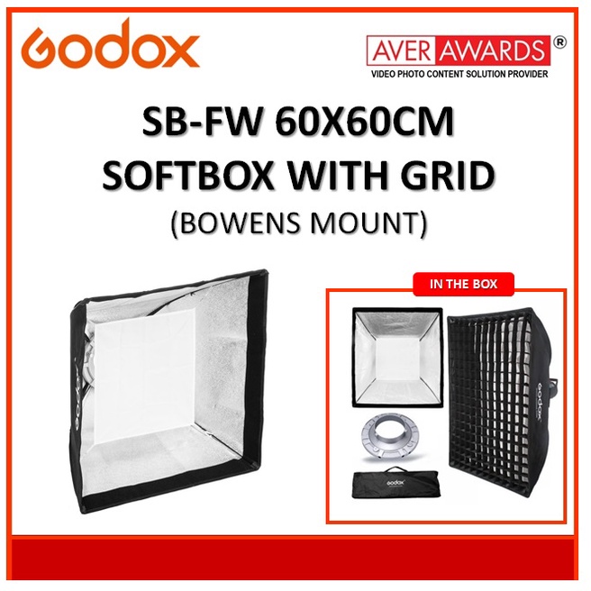 Godox Sb Fw X Cm Softbox With Grid Bowens Mount Shopee Malaysia