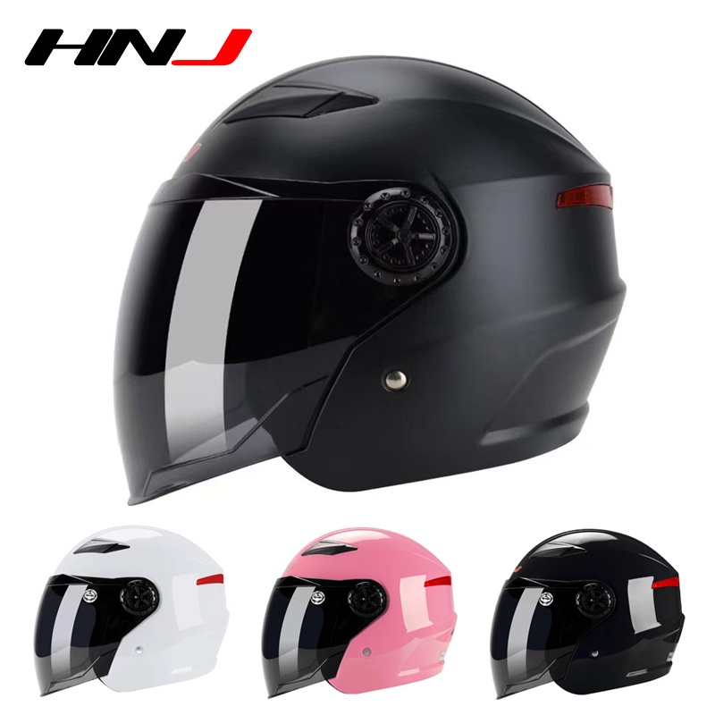 Hnj Helmet Half Cut Original Open Face Topi Keledar Adults