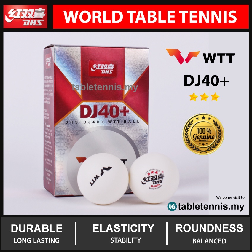 Dhs Ball Dj Wtt World Tour Star Table Tennis Ball Ping