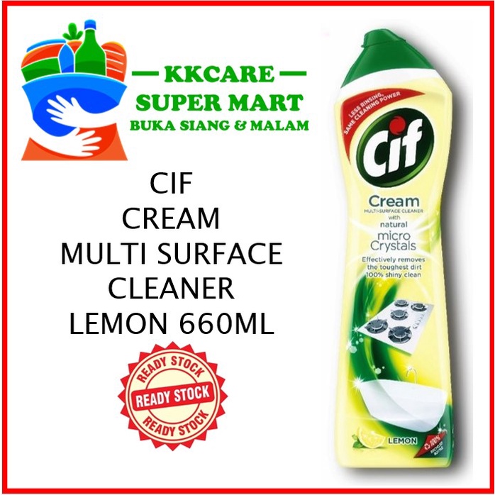 CiF Cream Multi Surface Cleaner Lemon 660ml Shopee Malaysia