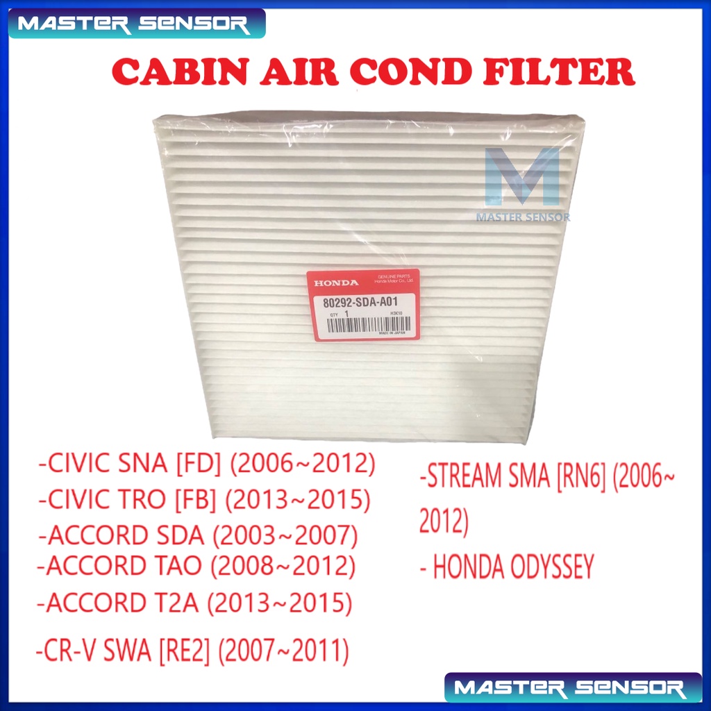 Honda Cabin Air Cond Filter Honda Civic Accord Crv Stream Odyssey