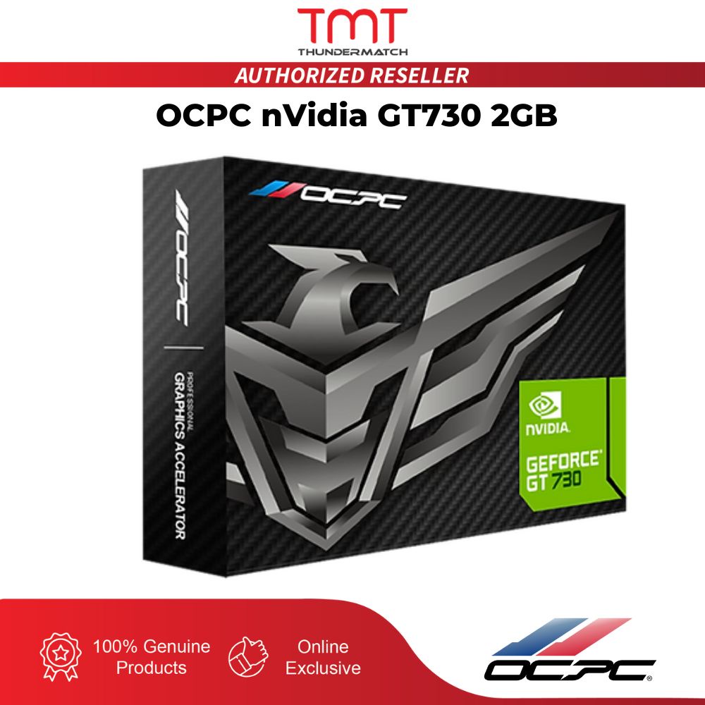 TMT OCPC GT 730 2GB GDDR3 128Bit With Low Profile Bracket VGA Graphics