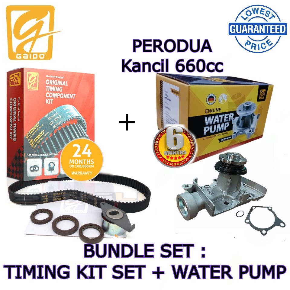 Perodua Kancil Cc Gaido Premium Timing Component Kit With Water Pump