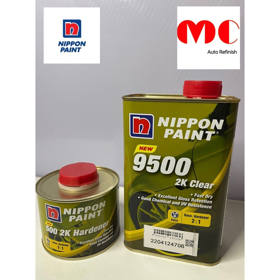 Nippon Paint 9500 2K Clear Coat With Hardener Shopee Malaysia