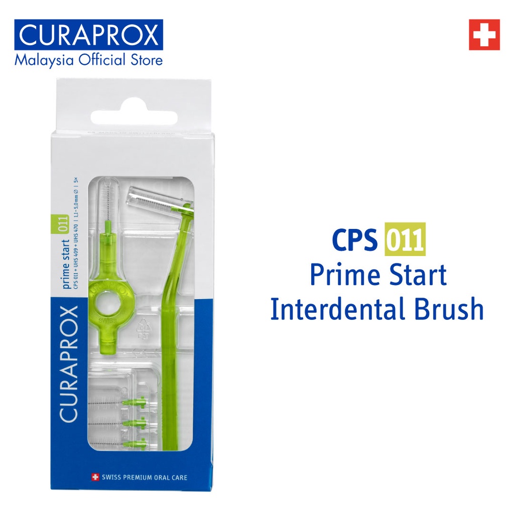 Curaprox Cps Prime Start Interdental Brush Green Shopee Malaysia