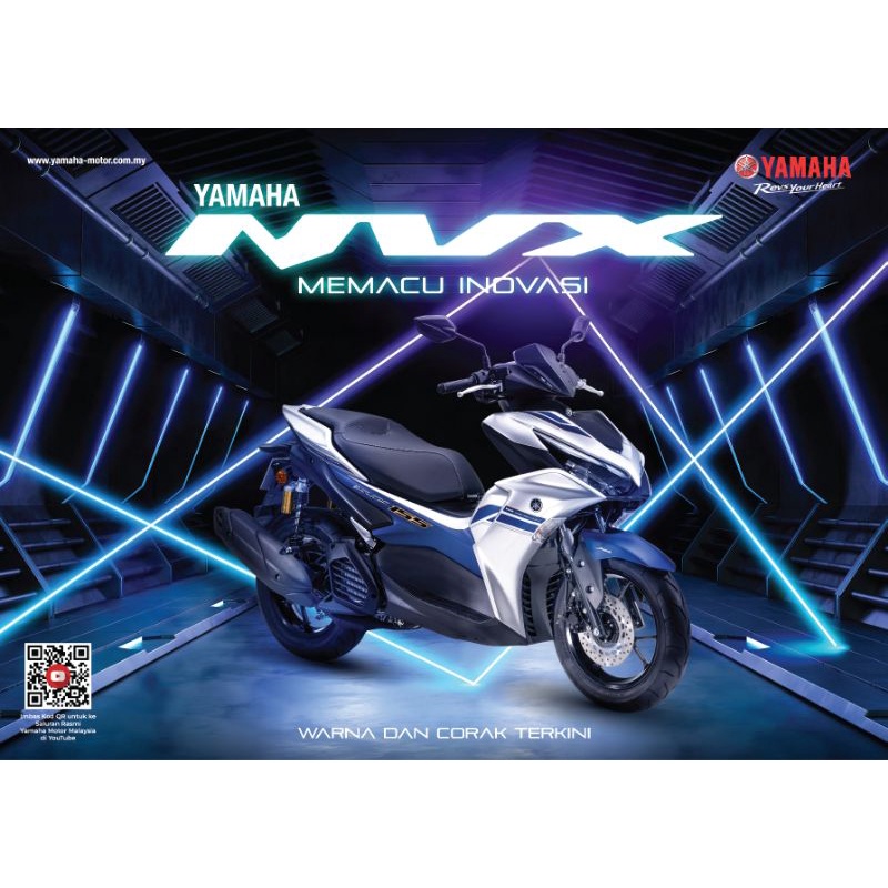 Yamaha Nvx Abs Platinum Navy Mystic Ruby Shopee Malaysia