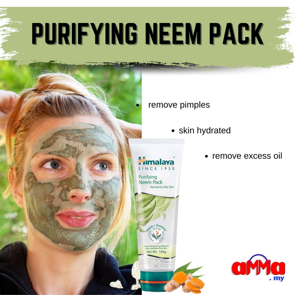 Himalaya Purifying Neem Pack G Deep Cleanses Purifies For Clear