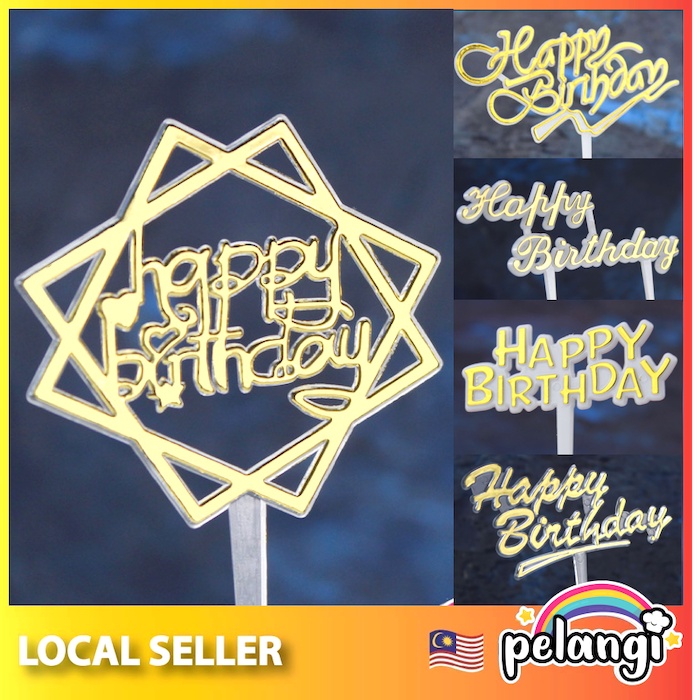 Pelangi 100PC Mini Cake Toppers For Cupcakes Topper Cake Mini