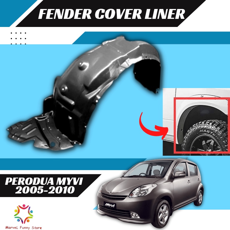 Perodua Myvi Lama Old Se Se Ezi Sxi Fender Cover Liner Protector Daun