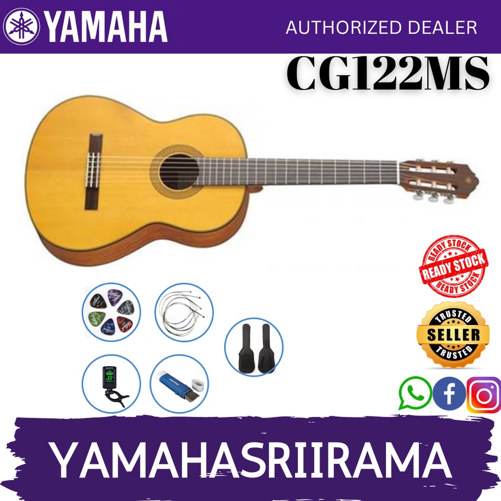 Yamaha CG122MS Spruce Top Classical Guitar CG 122MS Shopee Malaysia