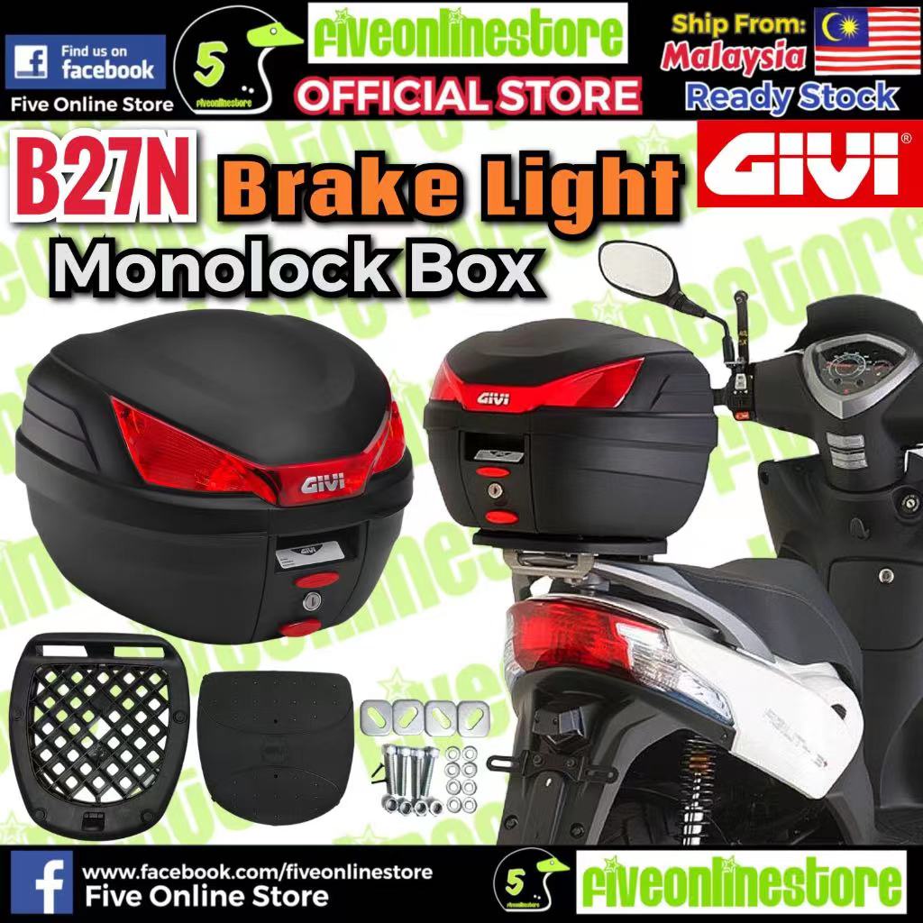 Givi Box B B N Ltr Reflector Brake Light Rear Monolock Box With