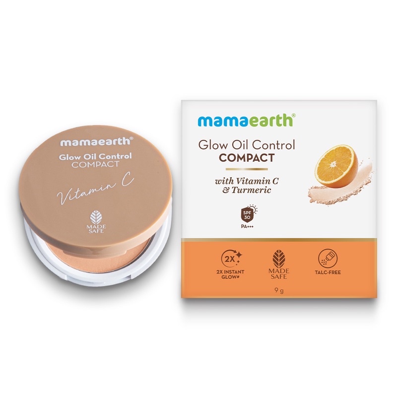 Mamaearth Glow Oil Control Compact With Spf G Shopee Malaysia