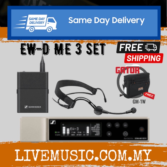 Sennheiser Ew D Me Set Digital Wireless Cardioid Headset Microphone