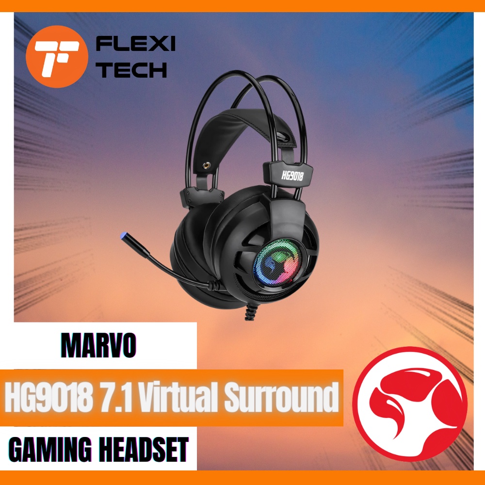 Flexi Tech Marvo Hg Virtual Surround Sound Gaming Headsets With