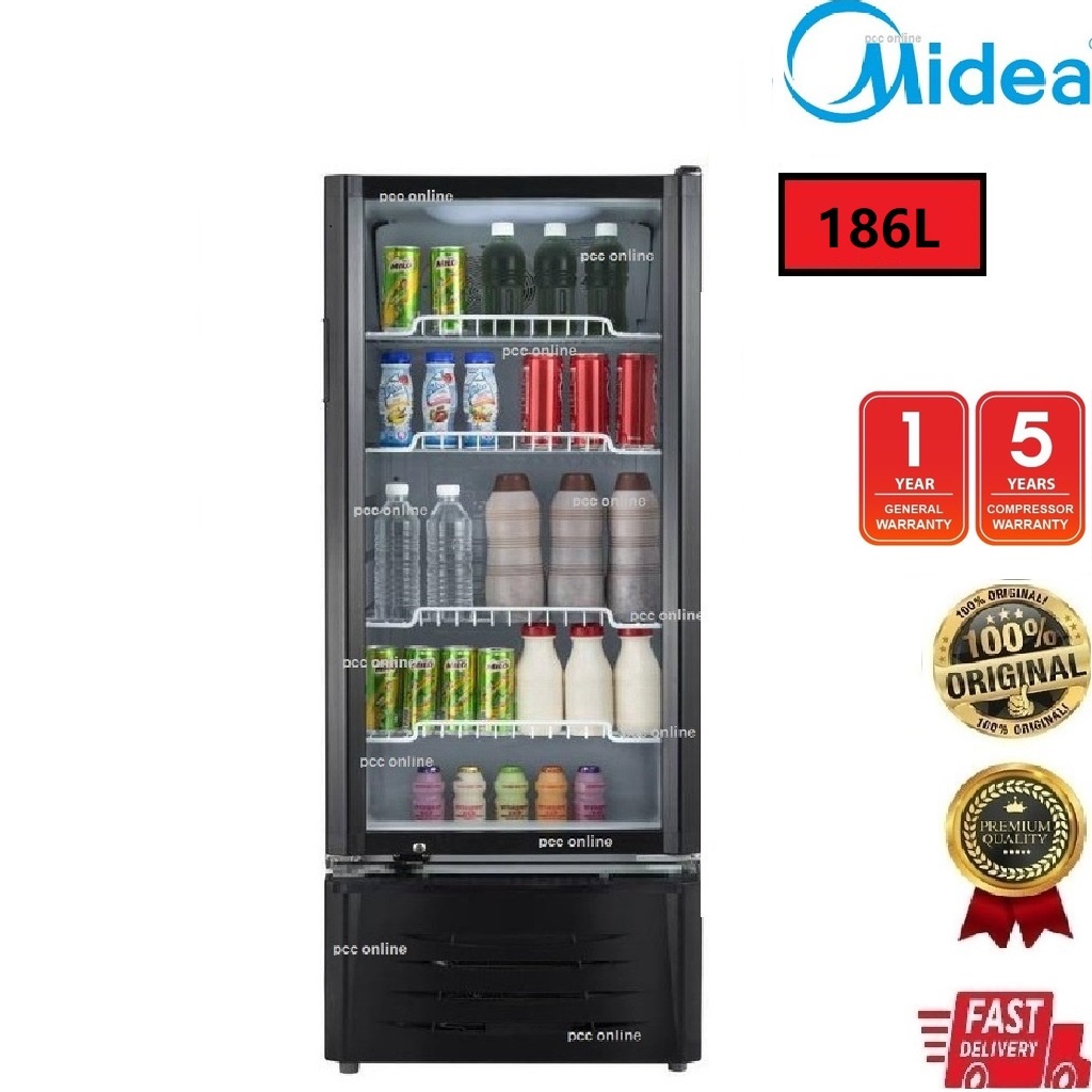 Midea Msc Showcase Display Chiller Bottle Cooler Peti Sejuk