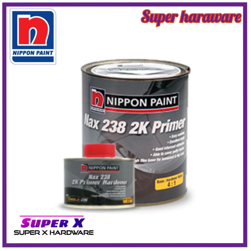 NIPPON PAINT 2K PRIMER GREY 238 CAR MOTOR 2K UNDERCOAT Nippon 2k