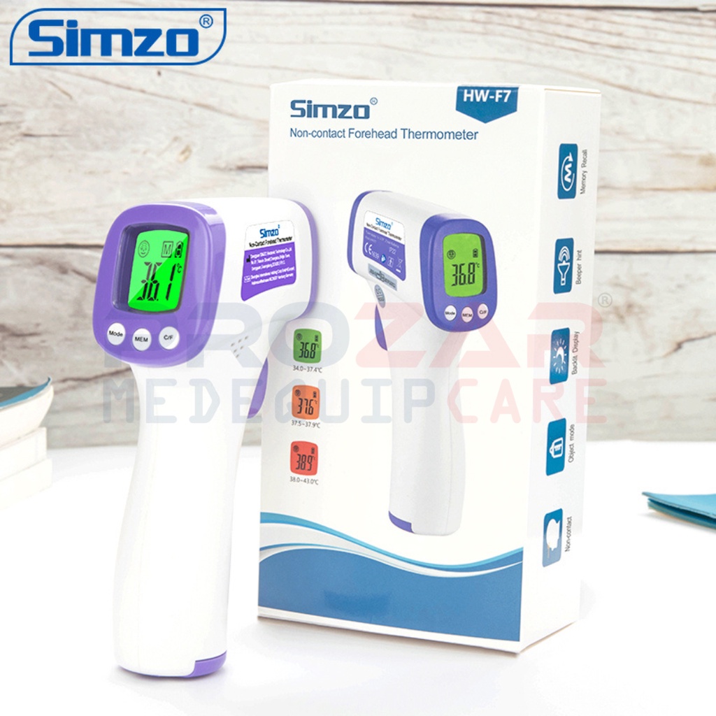 Hw F Simzo Non Contact Infrared Forehead Thermometer Shopee Malaysia