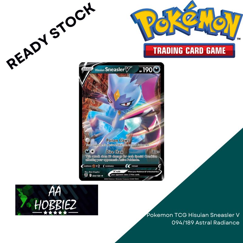 Pokemon TCG Hisuian Sneasler V 094 189 Astral Radiance Shopee Malaysia