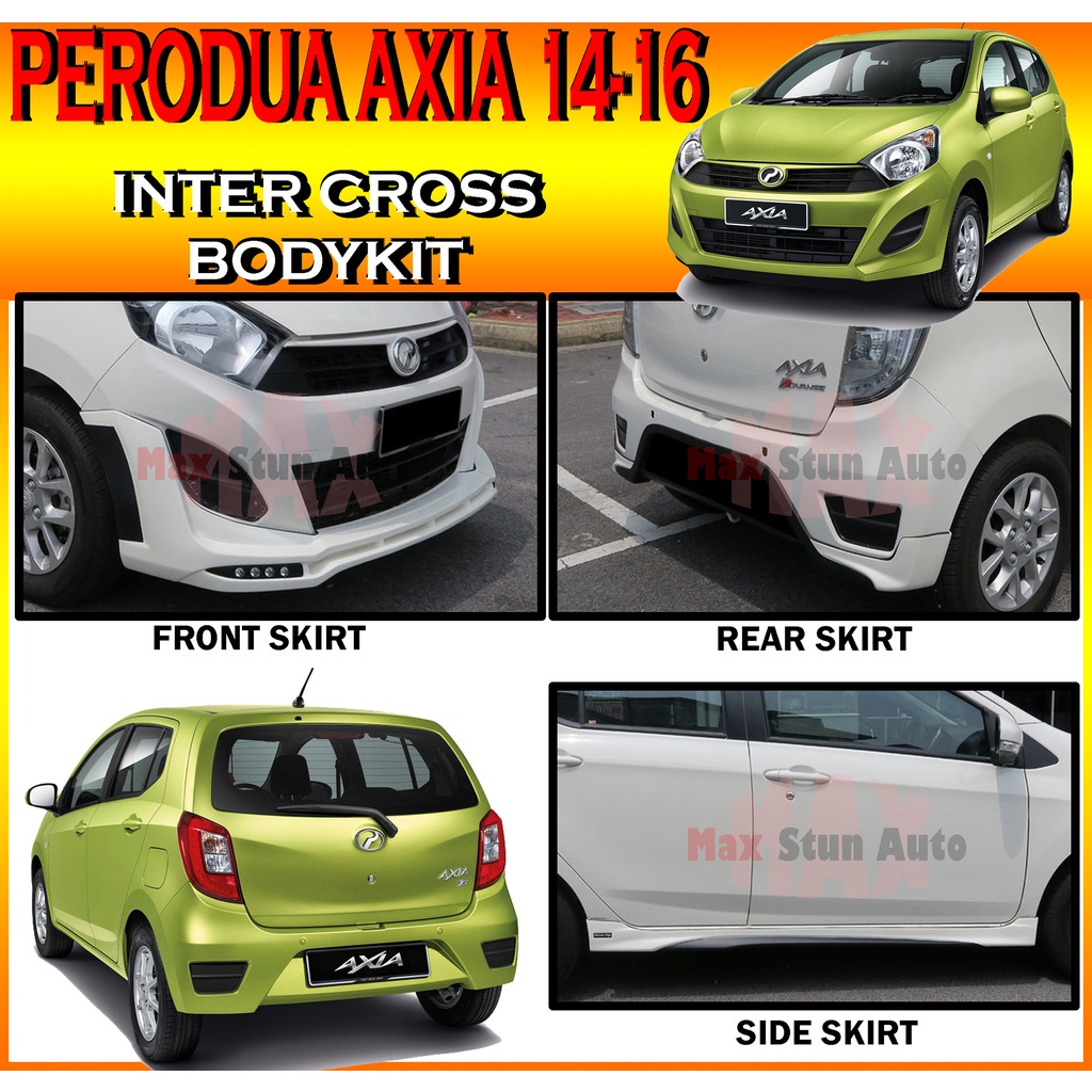 Perodua Axia G Spec Inter Cross Style Bodykit Inter Cross