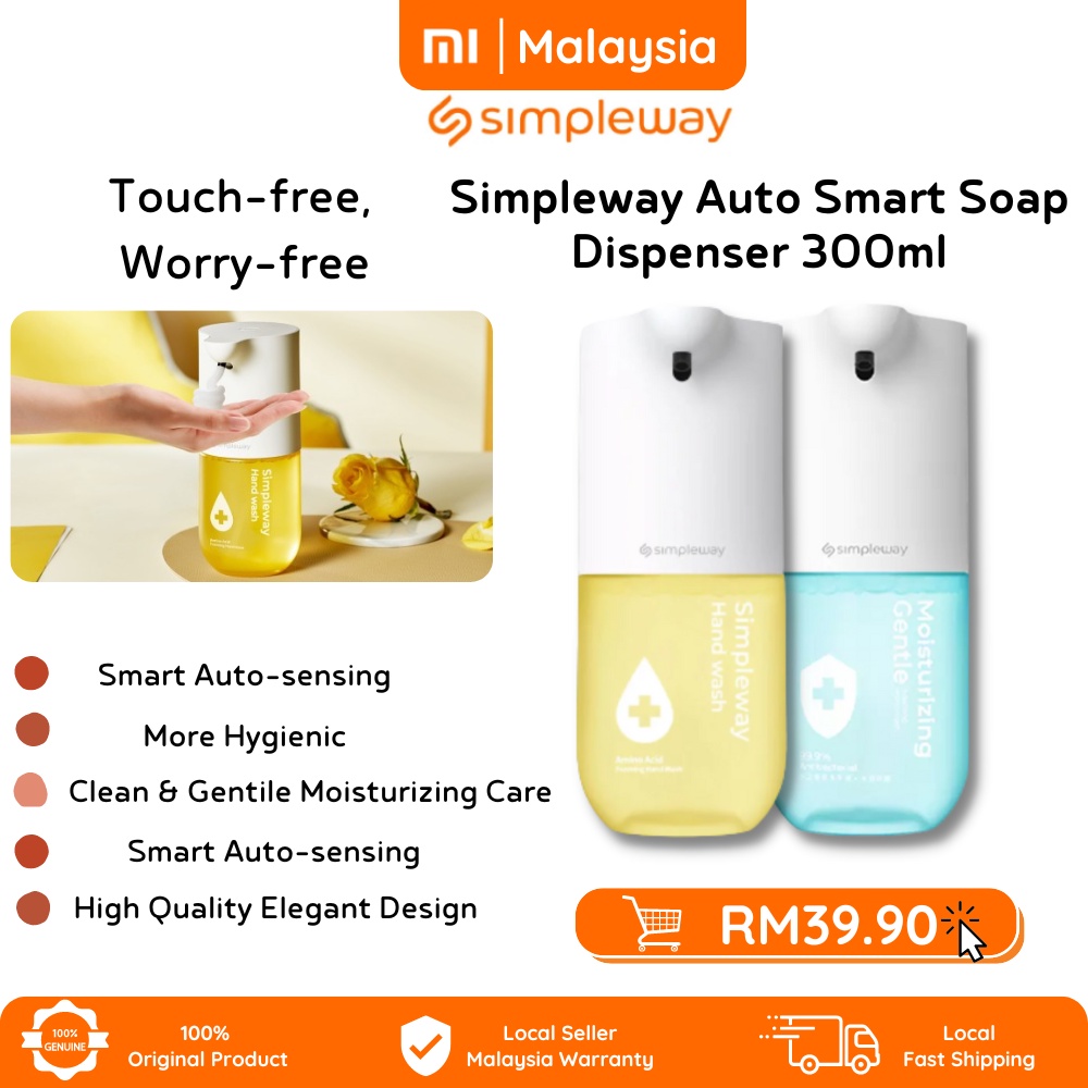 Xiaomi Simpleway Automatic Foaming Soap Dispenser Kit Shopee Malaysia