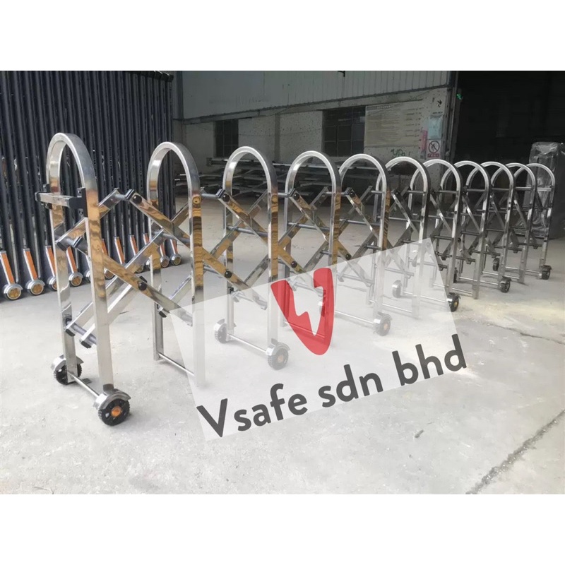 Stainless Steel Expandable Barrier High Quality Double Track Shopee