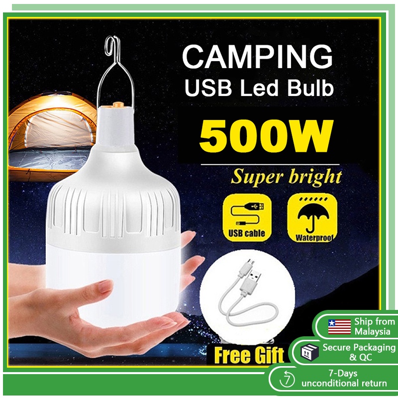 USB Rechargeable LED Light Bulb Portable Lamp For Emergency Light