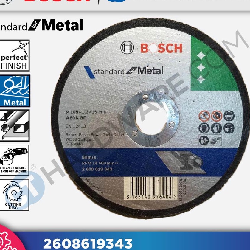 Bosch Metal Cutting Disc Mm X Mm X Mm For Standard Metal