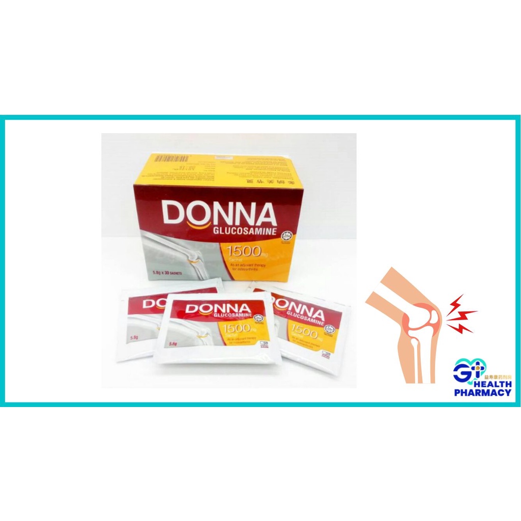 DONNA GLUCOSAMINE SACHET 1500MG 30 PACKET BOX Shopee Malaysia