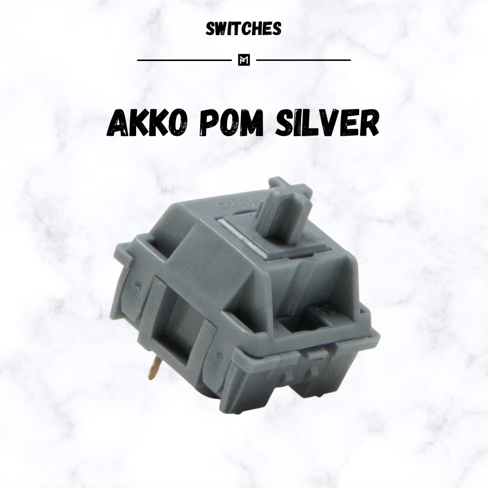 Akko Pom Silver Linear Switch Pcmod X Keymod Shopee Malaysia