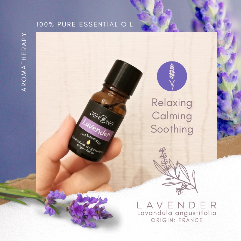 JEHONIS PURE LAVENDER ESSENTIAL OIL Lavandula Angustifolia France